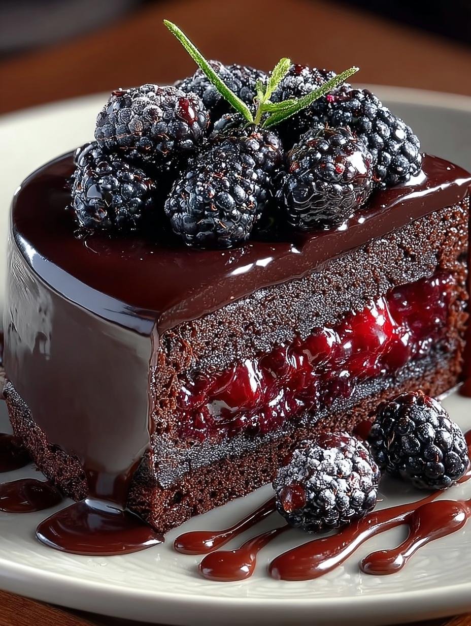 Indulge Dark Chocolate Blackberry Cake Delight - Indulge Dark Chocolate Blackberry - additional detail
