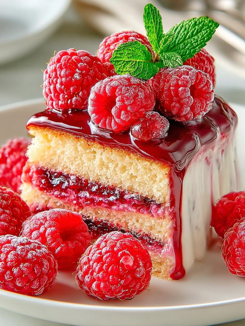 Indulge This Irresistible Raspberry Vanilla Cake Delight - Indulge This Irresistible Raspberry - additional detail