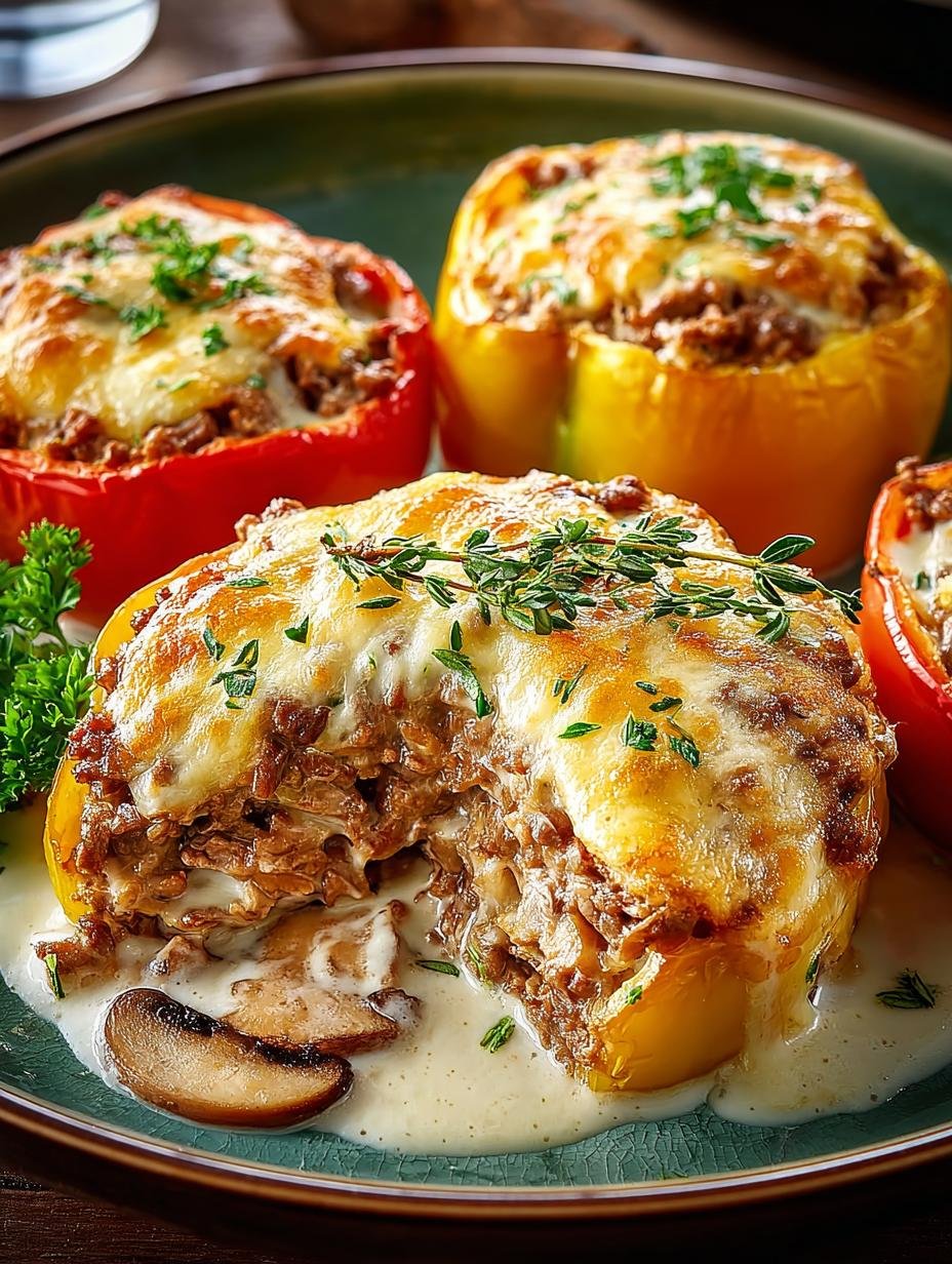 Irresistible Beef Stroganoff Stuffed Peppers Delight - Irresistible Beef Stroganoff Stuffed - additional detail