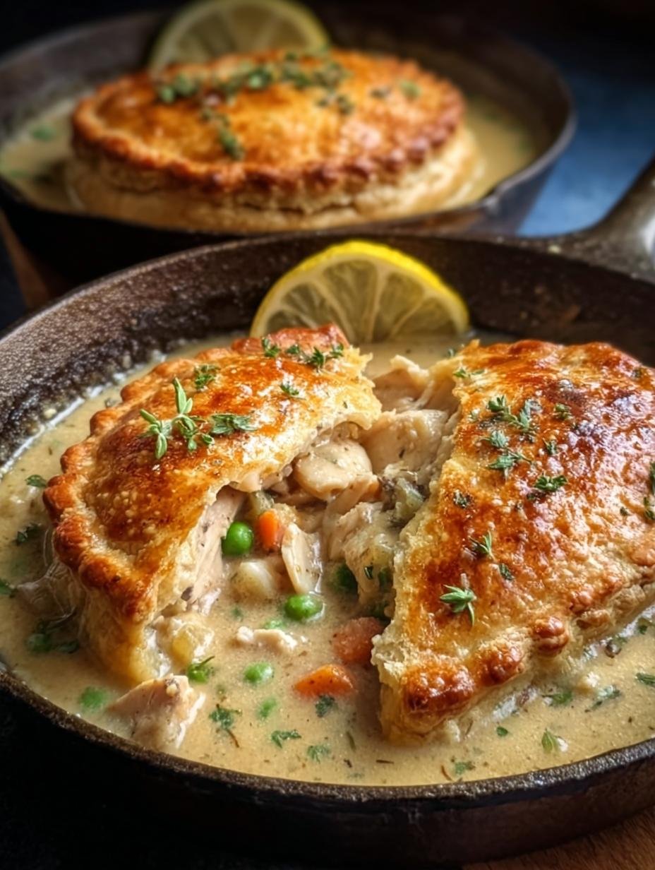 Irresistible Mini Chicken Pot: Pure Comfort Food - close-up of mini chicken pot pies in muffin tin