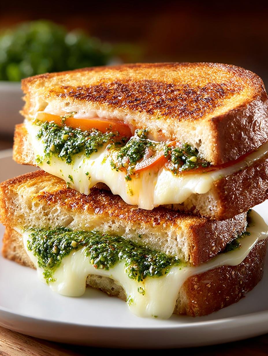 Irresistible Pesto Grilled Cheese: 7 Flavorful Variations - Irresistible Pesto Grilled Cheese - additional detail