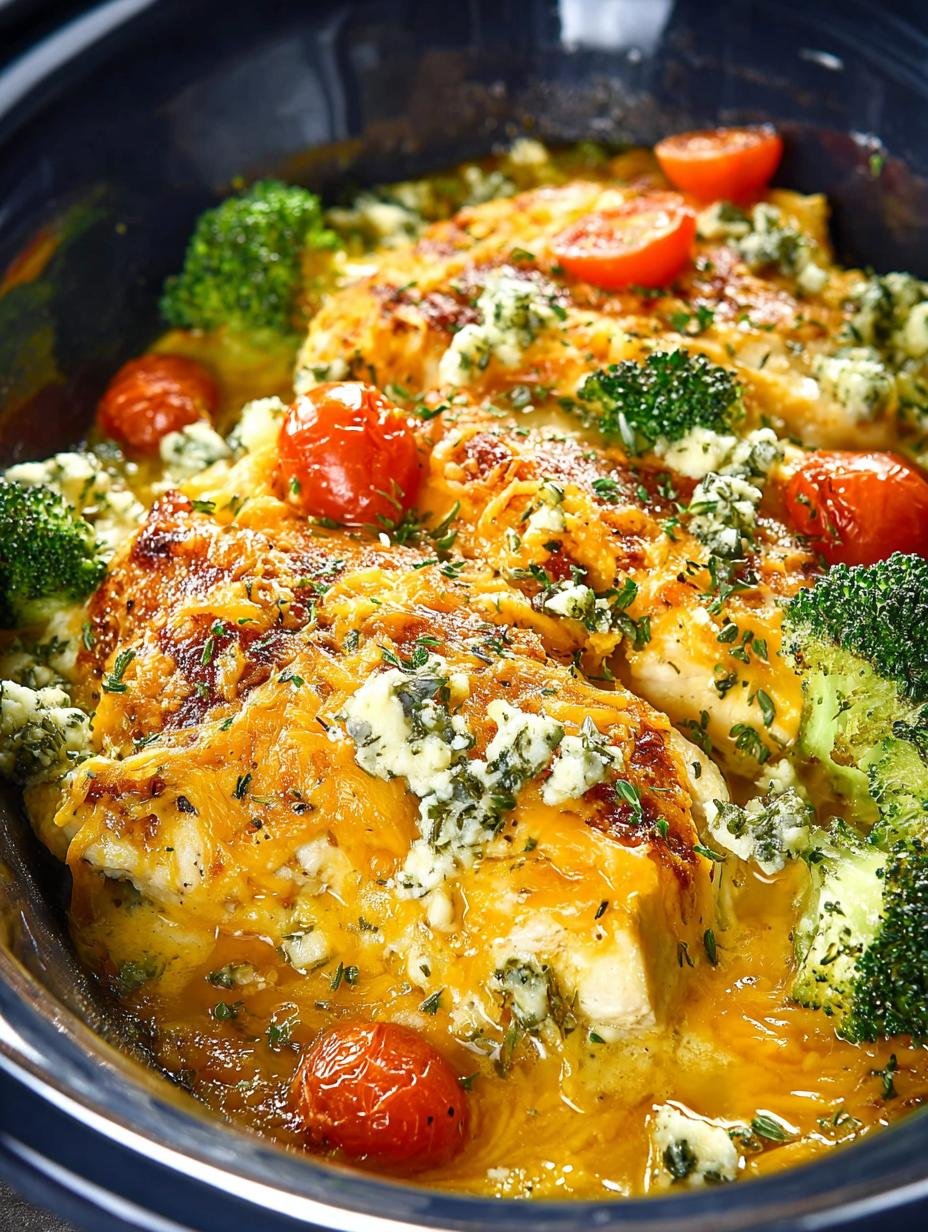 Keto Cheesy Crockpot Chicken