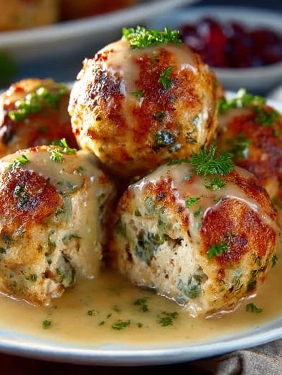 Ultimate Leftover Turkey Stuffing Balls Recipe - Leftover Turkey Stuffing Balls - main visual representation