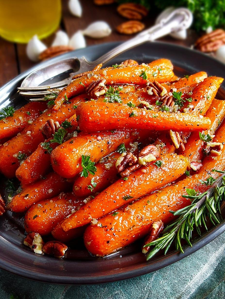 Maple Pecan Glazed Carrots