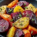 Maple Roasted Beets Carrots