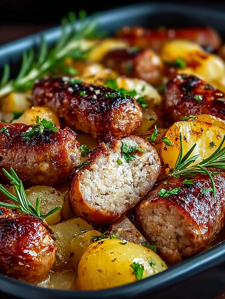 Oven Baked Sausage Potatoes