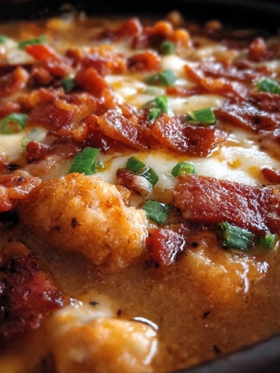 Delicious Pepper Jack Crack Chicken served on a plate with fresh green onions and a side of rice