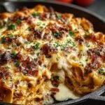 Pizza Lasagna Skillet Bake
