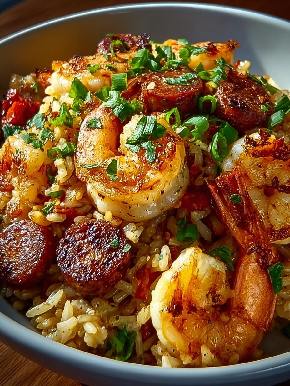 Shrimp Sausage Dirty Rice