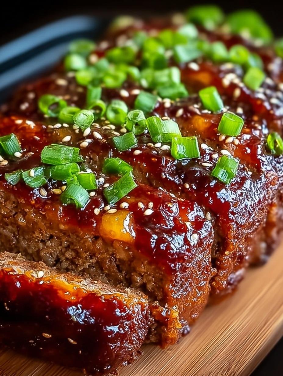 Sweet Spicy Korean Meatloaf