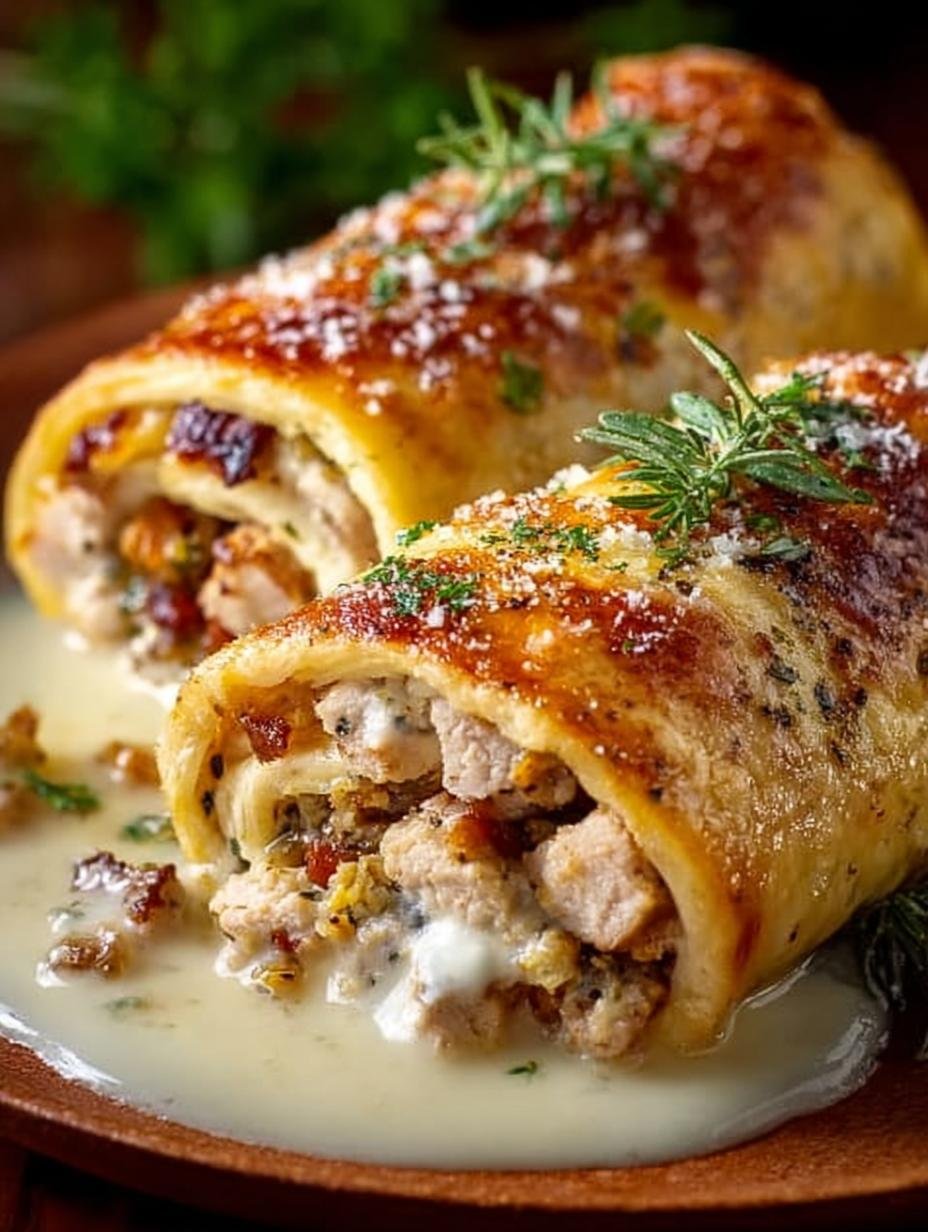 Turkey Stuffing Roll Ups