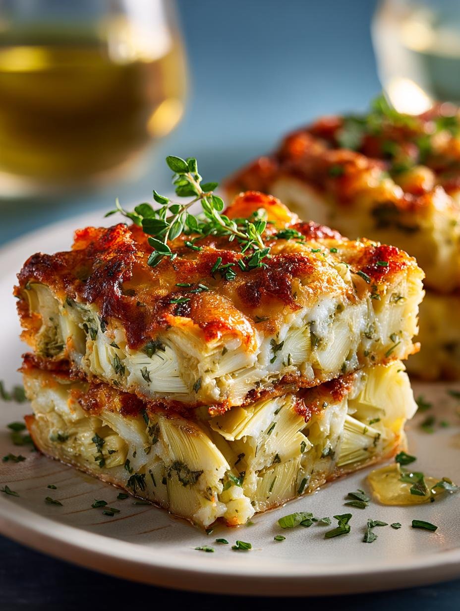 Artichoke Cheddar Squares Savory: 5 Irresistible Bites - Artichoke Cheddar Squares Savory - additional detail