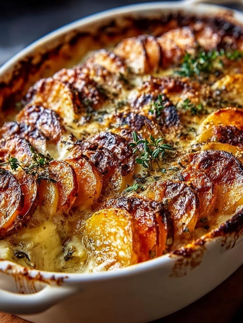 Delicious Cheesy Root Vegetable Gratin for Comfort - Cheesy Root Vegetable Gratin - main visual representation