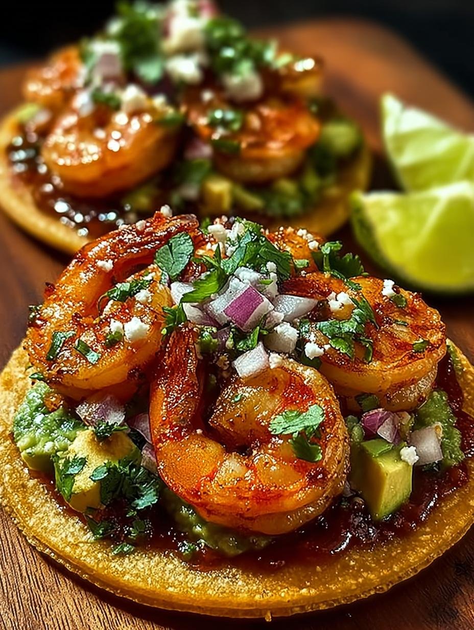 Chipotle Shrimp Tostadas