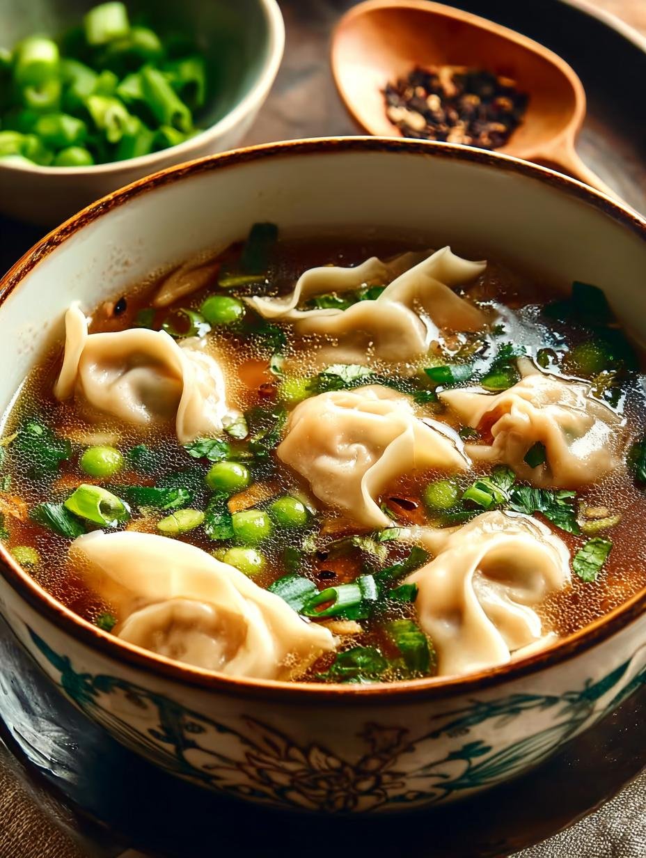 Cozy Potsticker Soup Warm for Chilly Evenings - Cozy Potsticker Soup Warm - main visual representation
