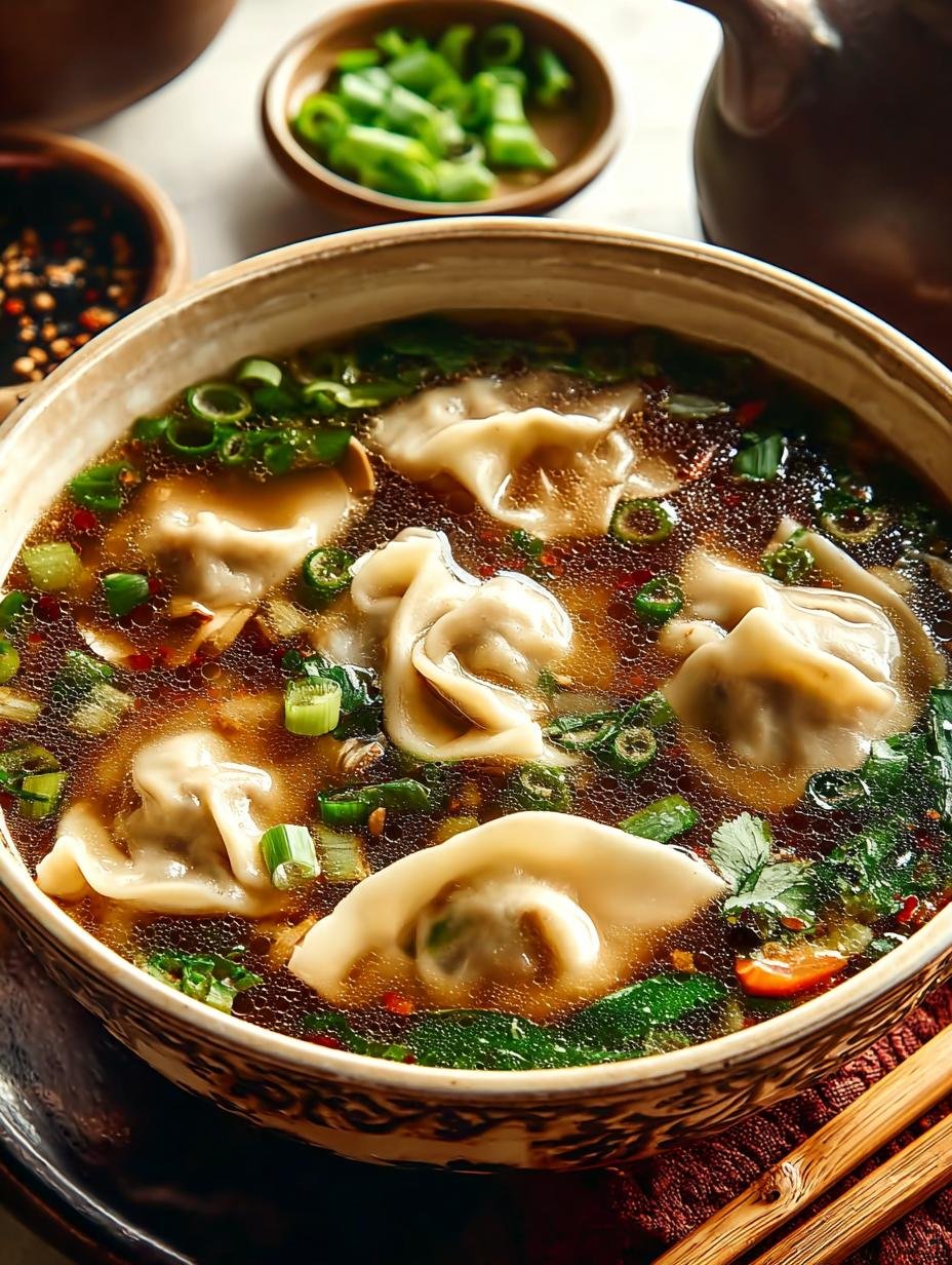 Cozy Potsticker Soup Warm for Chilly Evenings - Cozy Potsticker Soup Warm - additional detail