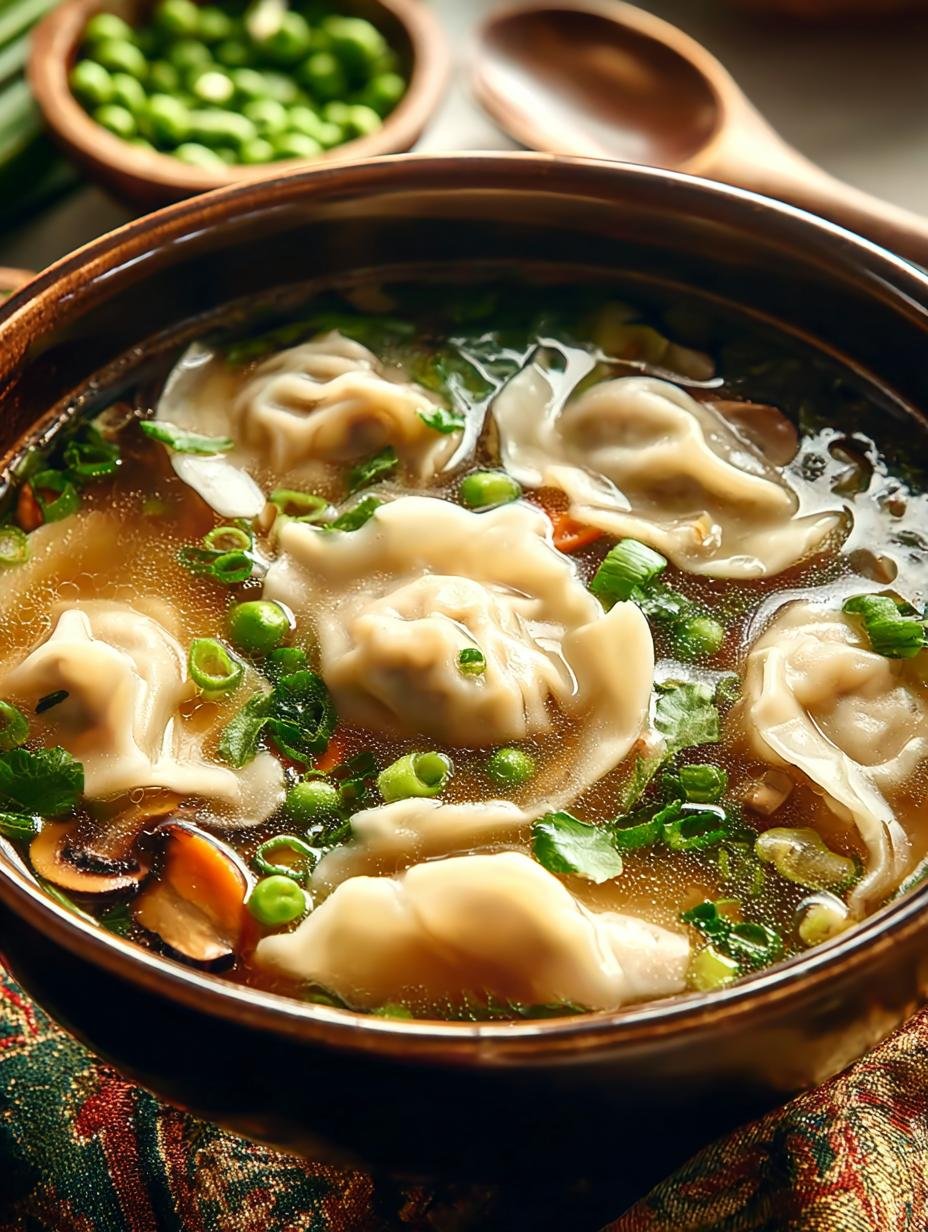 Cozy Potsticker Soup Warm