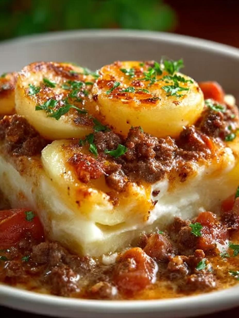 Crockpot Hamburger Potato Casserole: 7 Comforting Layers - Crockpot Hamburger Potato Casserole - additional detail