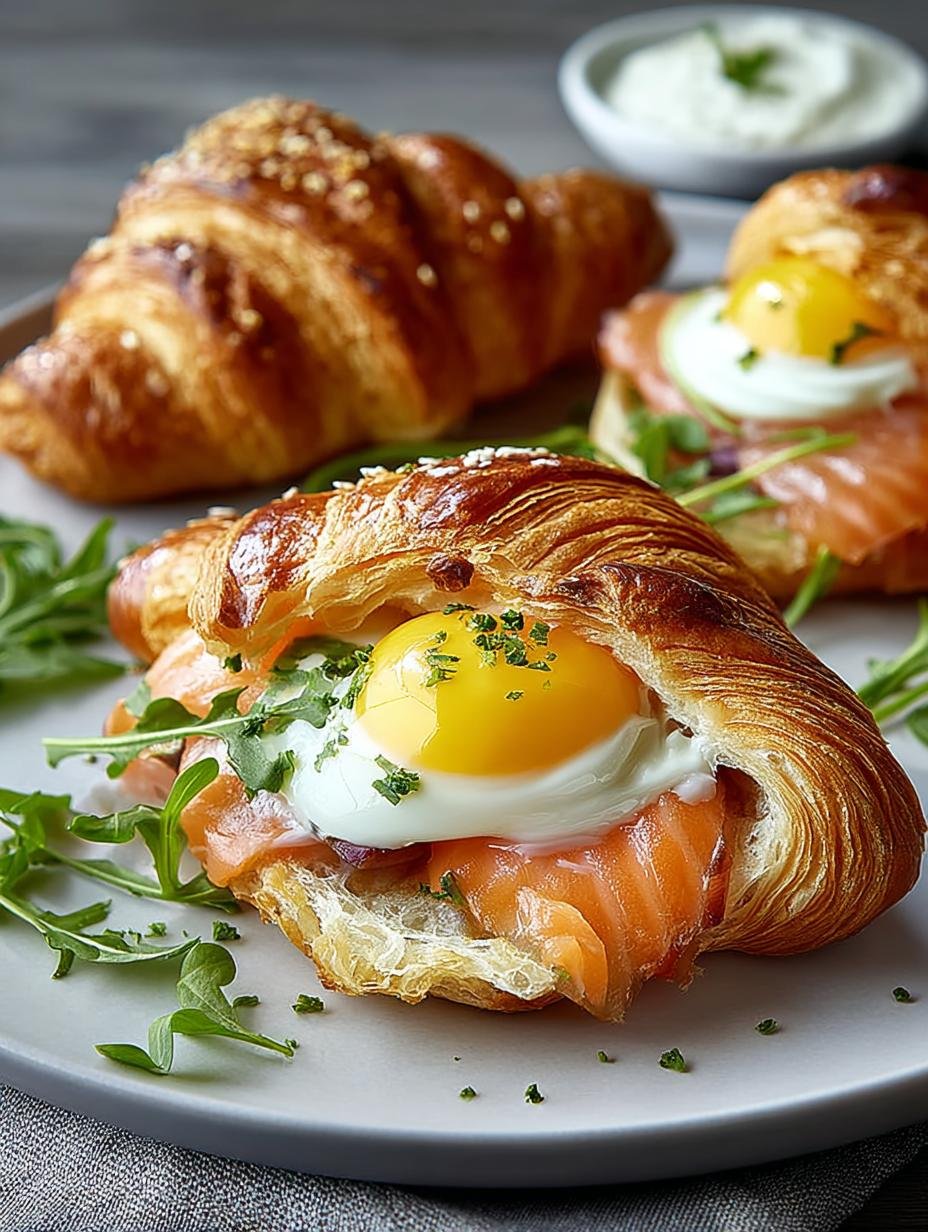 Delightful Egg Trout Croissants for a Perfect Brunch - Delightful Egg Trout Croissants - additional detail