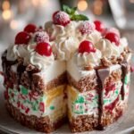 Festive Christmas Tree Cake