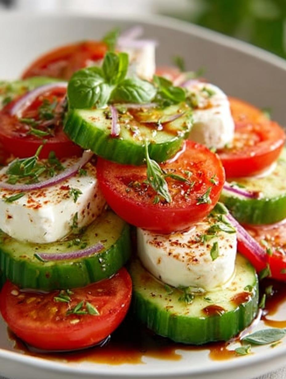 Fresh Cucumber Caprese Salad: 7 Simple Steps to Delight - Fresh Cucumber Caprese Salad - main visual representation
