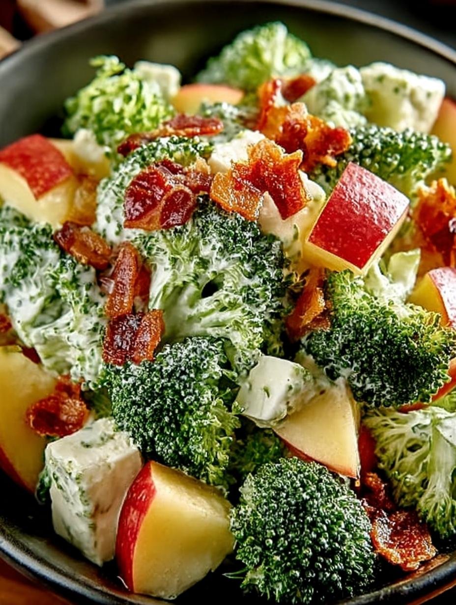 Delicious Honeycrisp Apple Broccoli Salad Recipe - Honeycrisp Apple Broccoli Salad - main visual representation