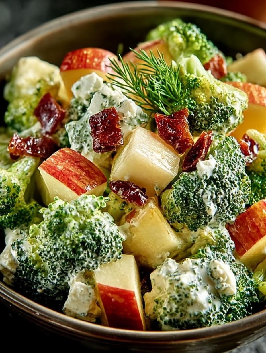Delicious Honeycrisp Apple Broccoli Salad Recipe - Honeycrisp Apple Broccoli Salad - additional detail