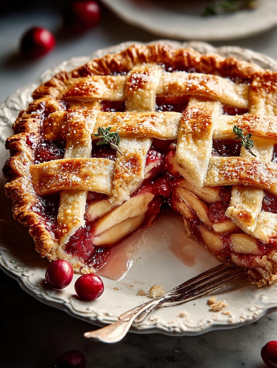 Irresistible Apple Cranberry Pie: A Festive Delight - Irresistible Apple Cranberry Pie - additional detail