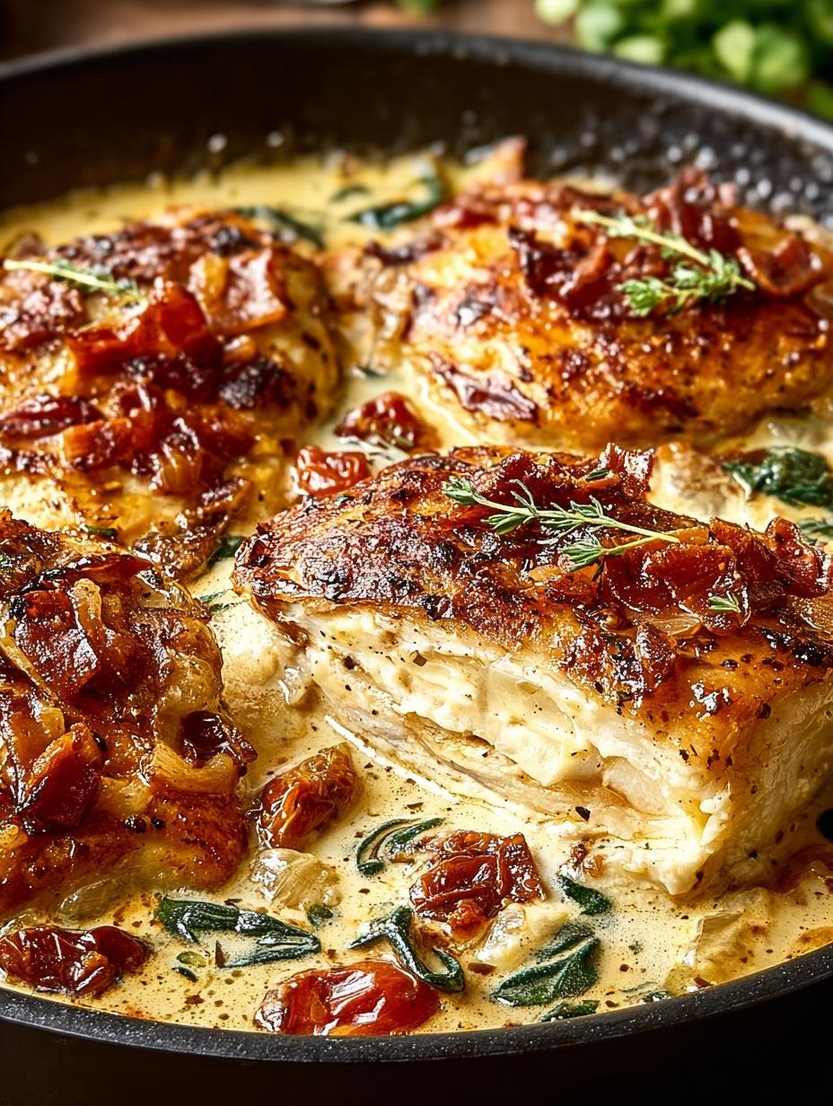 Irresistible One Pan Tuscan Chicken Recipe for Dinner - Irresistible One Pan Tuscan - additional detail