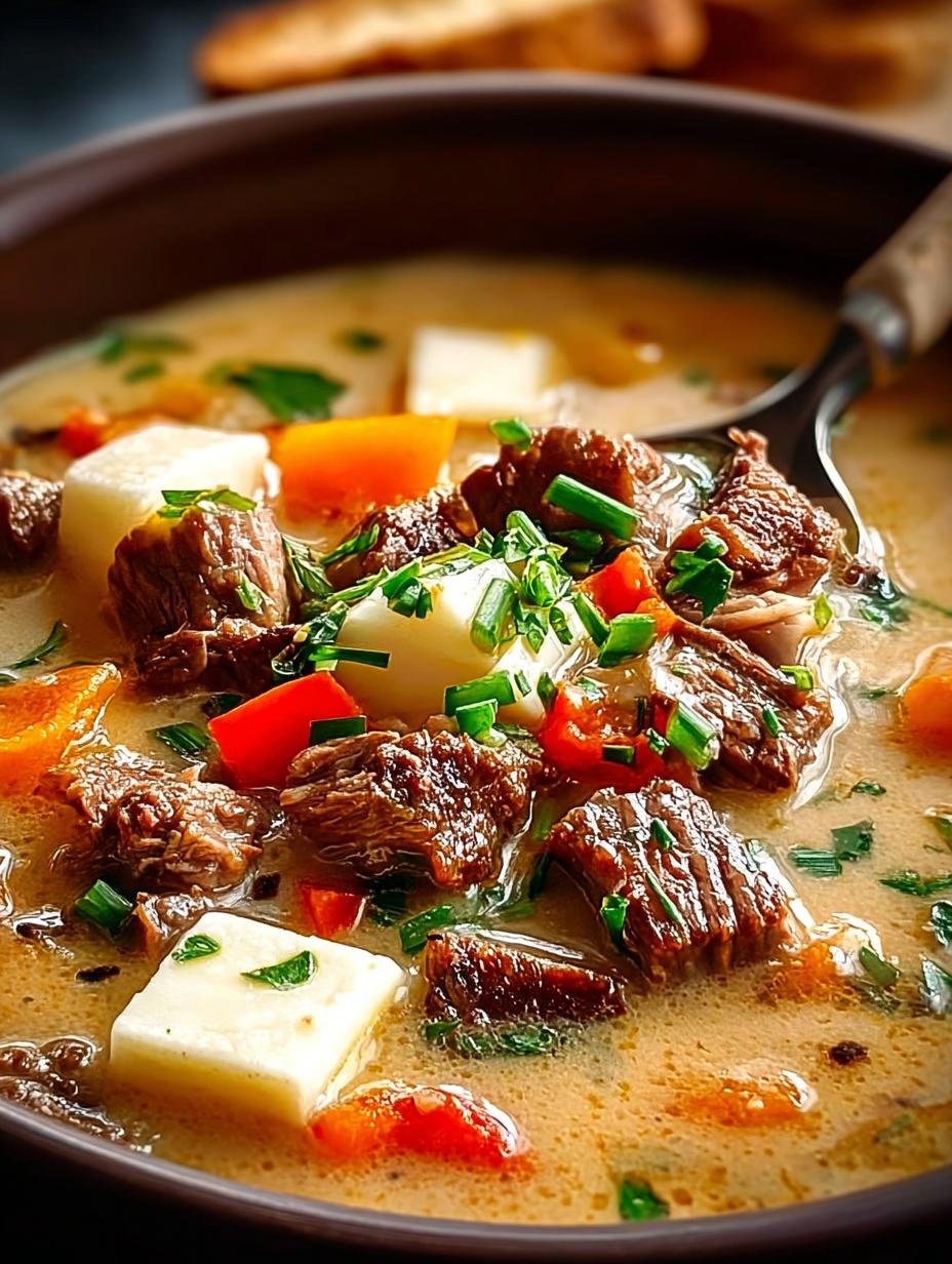Irresistible Philly Cheesesteak Soup: 5 Simple Steps - Irresistible Philly Cheesesteak Soup - additional detail