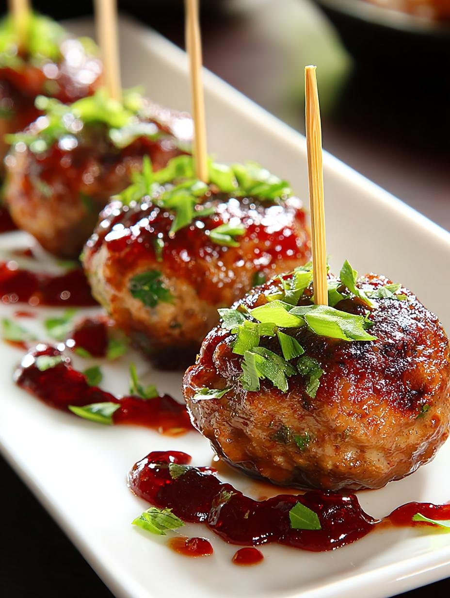 Irresistible Turkey Meatball Appetizer with Cranberry Glaze