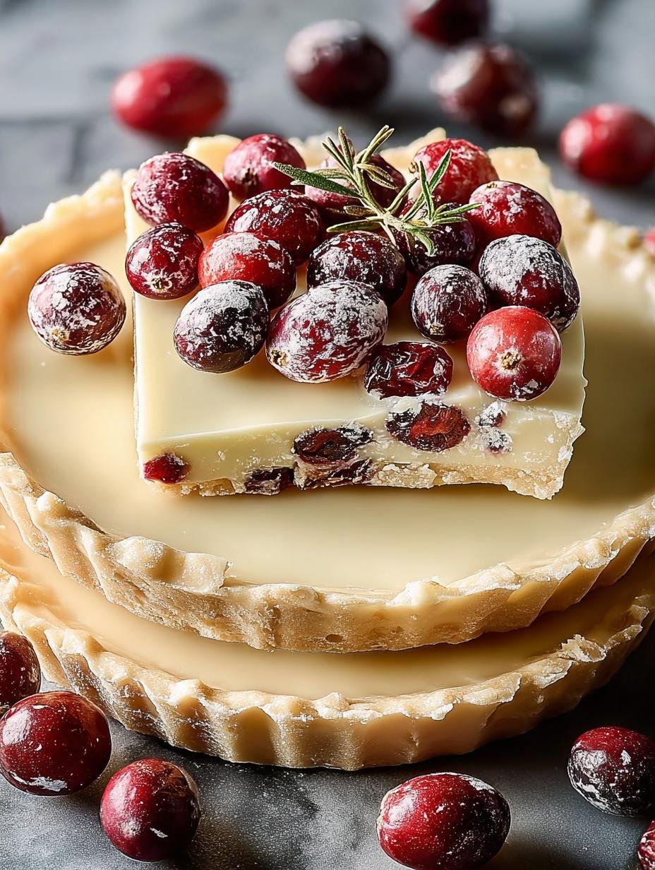 Irresistible White Chocolate Cranberry Tart Recipe - Irresistible White Chocolate Cranberry - additional detail