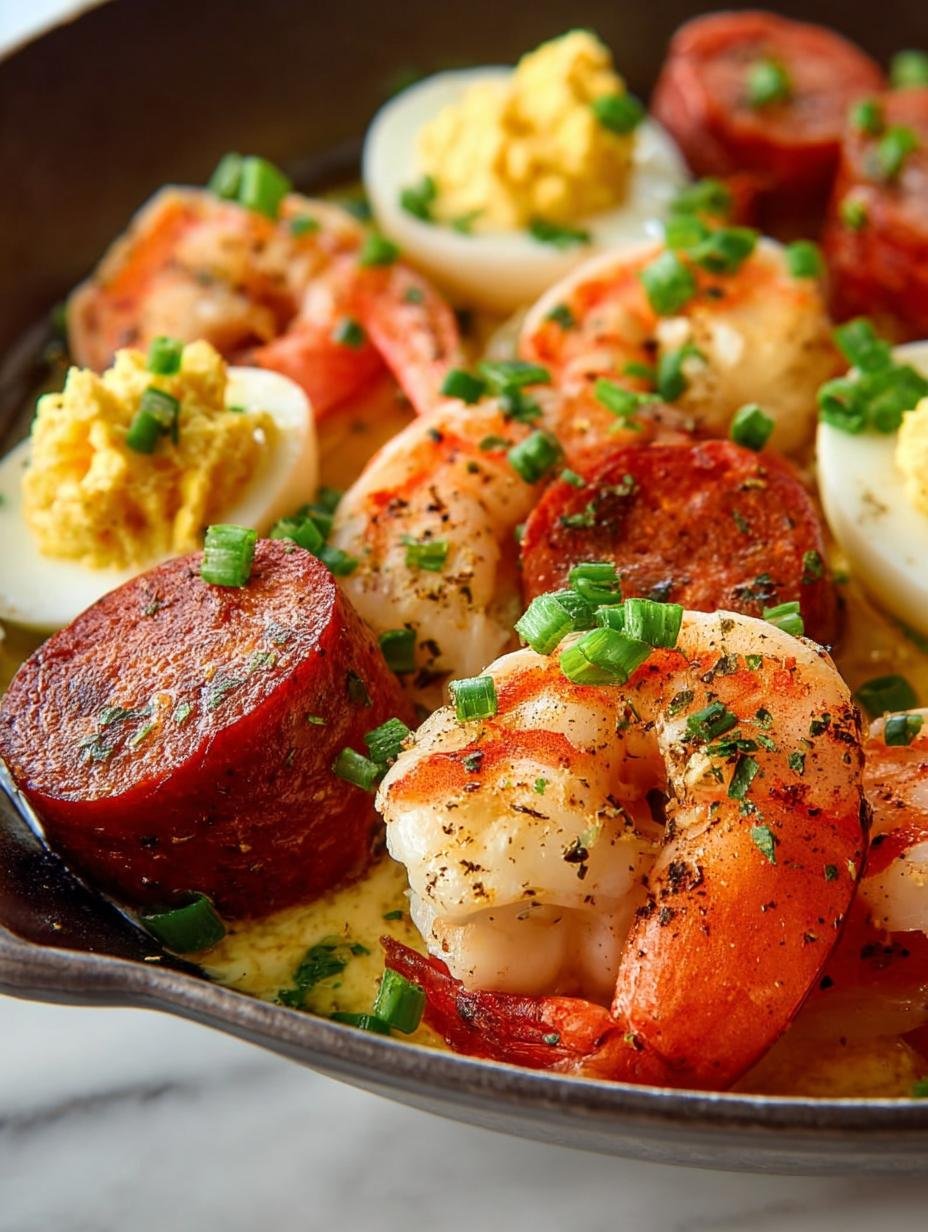 Keto Seafood Boil Deviled: 12 Shrimp and Sausage Delights - Keto Seafood Boil Deviled - additional detail