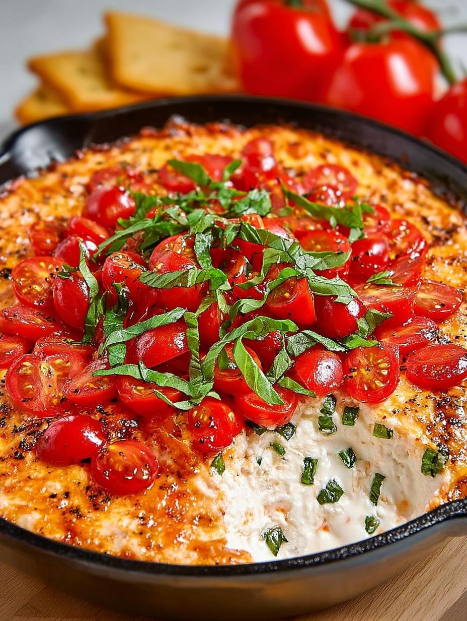 Delicious Low Carb Caprese Dip for Easy Entertaining - Low Carb Caprese Dip - main visual representation