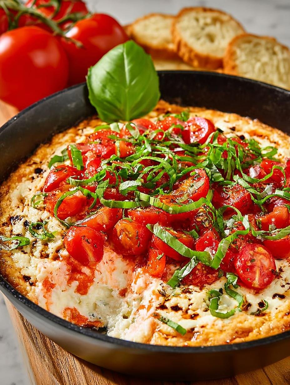 Delicious Low Carb Caprese Dip for Easy Entertaining - Low Carb Caprese Dip - additional detail