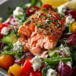 Mediterranean Salmon Salad with
