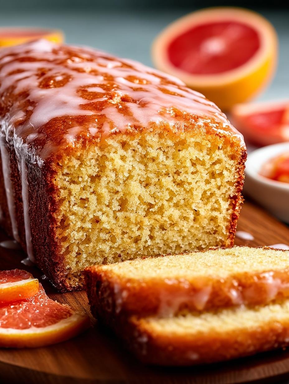 Moist Vegan Grapefruit Loaf: A Refreshing Citrus Delight - Moist Vegan Grapefruit Loaf - main visual representation