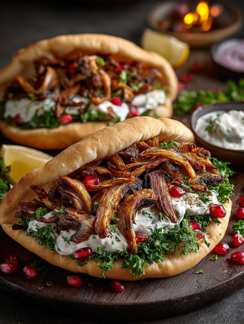 Mushroom Shawarma Pitas Crispy: 4 Irresistible Reasons - Mushroom Shawarma Pitas Crispy - main visual representation