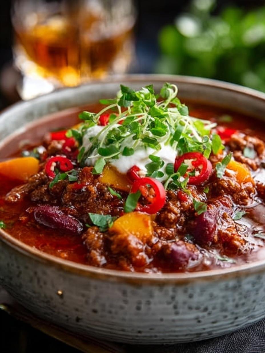 Peach Whiskey Chili Incredible