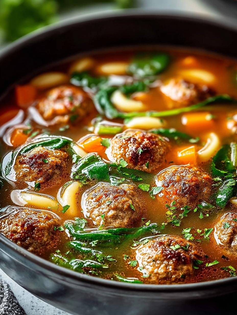 Savory Meatball Soup Cozy for Chilly Evenings - Savory Meatball Soup Cozy - main visual representation