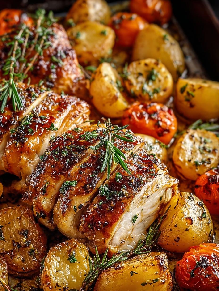 Sheet Pan Maple Glazed Chicken with Easy Vegetables - Sheet Pan Maple Glazed - additional detail