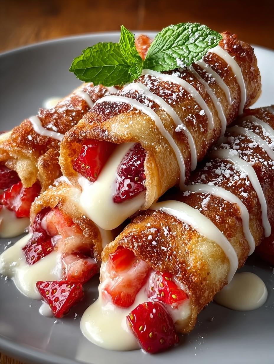 Delicious Strawberry Cheesecake Egg Rolls You Must Try - Strawberry Cheesecake Egg Rolls - main visual representation