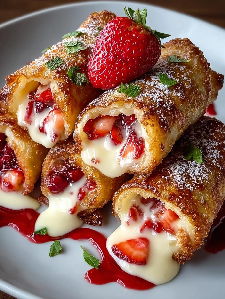 Delicious Strawberry Cheesecake Egg Rolls You Must Try