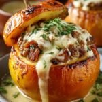 Stuffed Apples with Cheddar