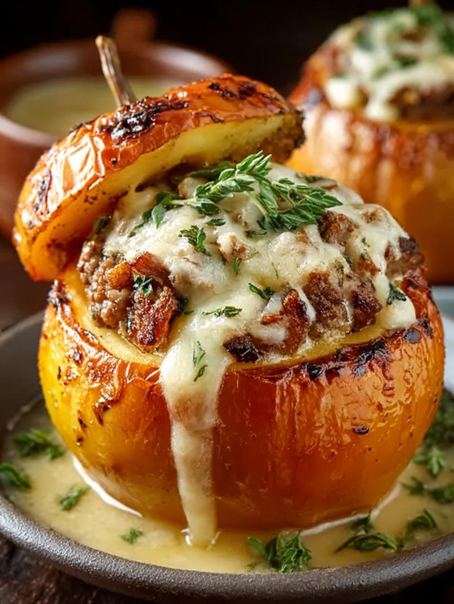 Stuffed Apples with Cheddar