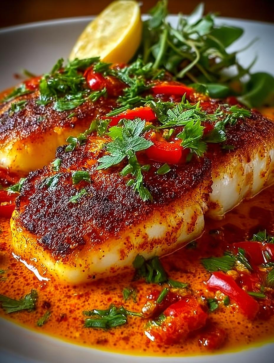 Tilapia Roasted Pepper Sauce