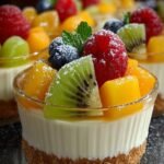 Tropical Fruit Cheesecake Cups
