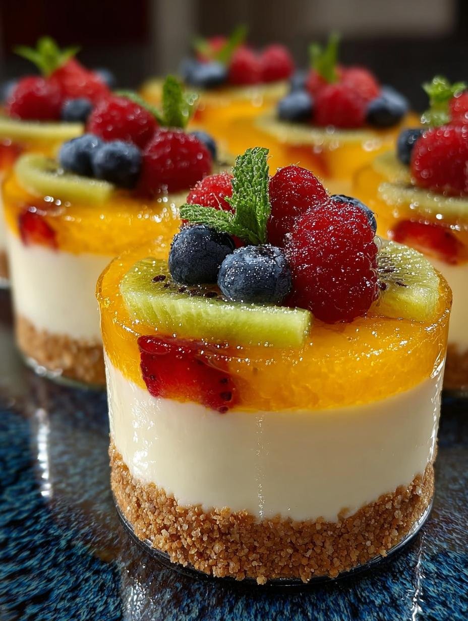 Delightful Tropical Fruit Cheesecake Cups Recipe - Tropical Fruit Cheesecake Cups - additional detail