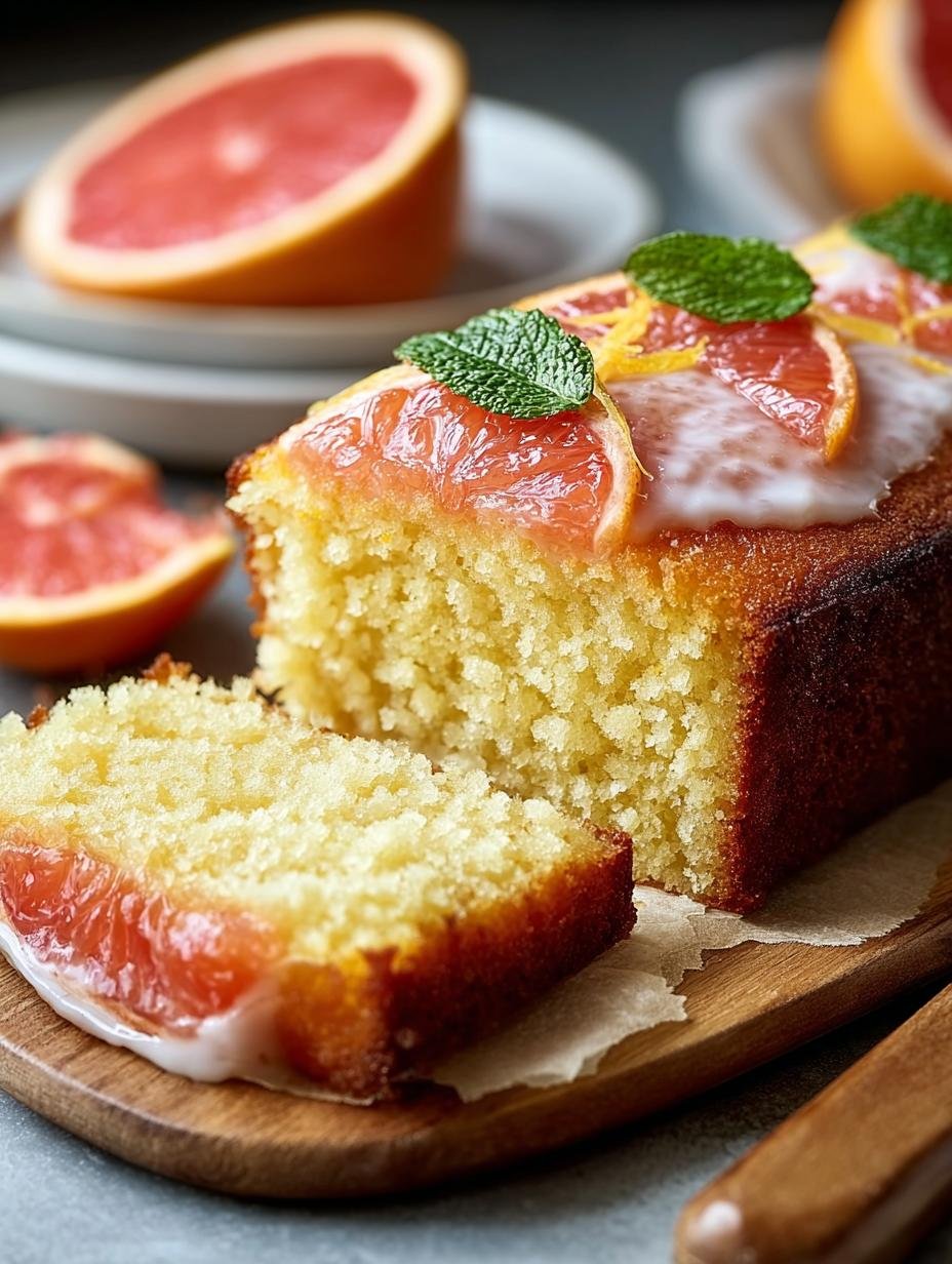 Zesty Grapefruit Yogurt Cake