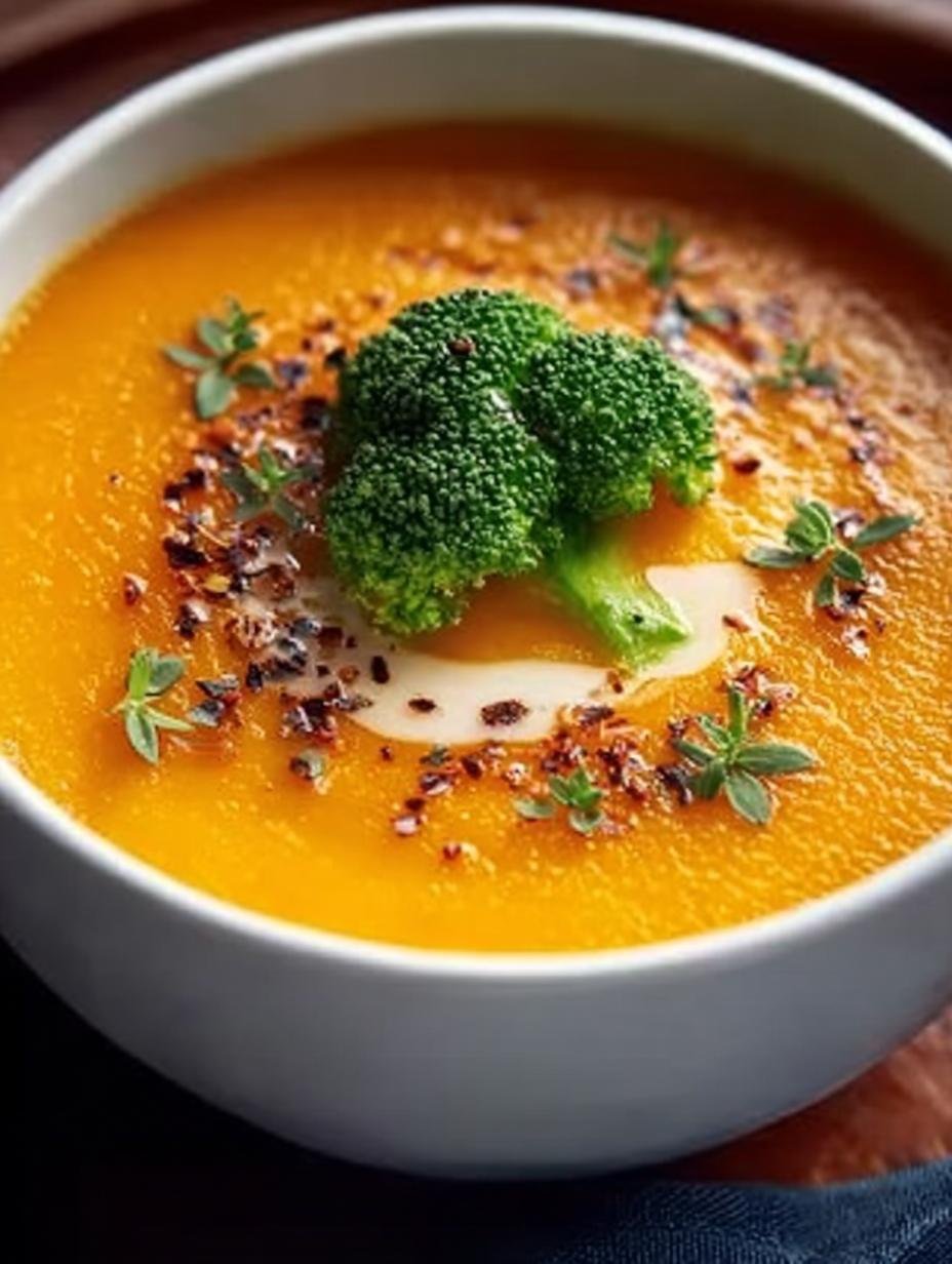 Carrot Ginger Broccoli Soup